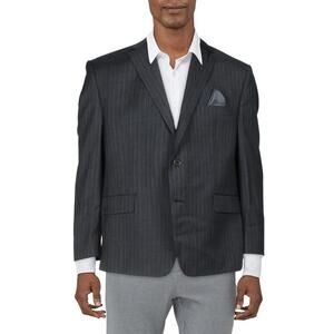 $699 NWT RALPH LAUREN ULTRAFLEX PINSTRIPE BLACK SUIT JACKET MEN’S 46R